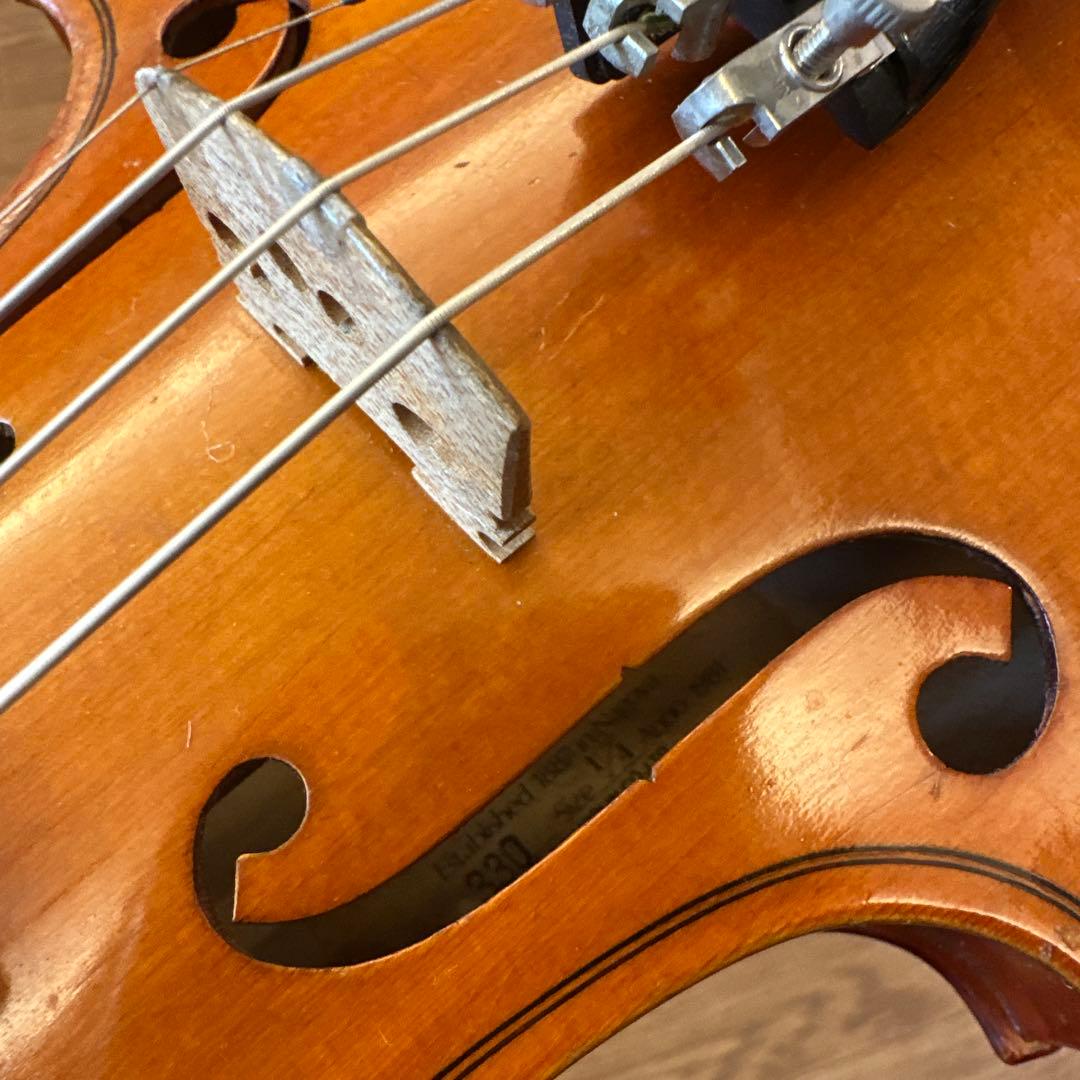 中古バイオリン 、ケース付き　1/4 サイズ