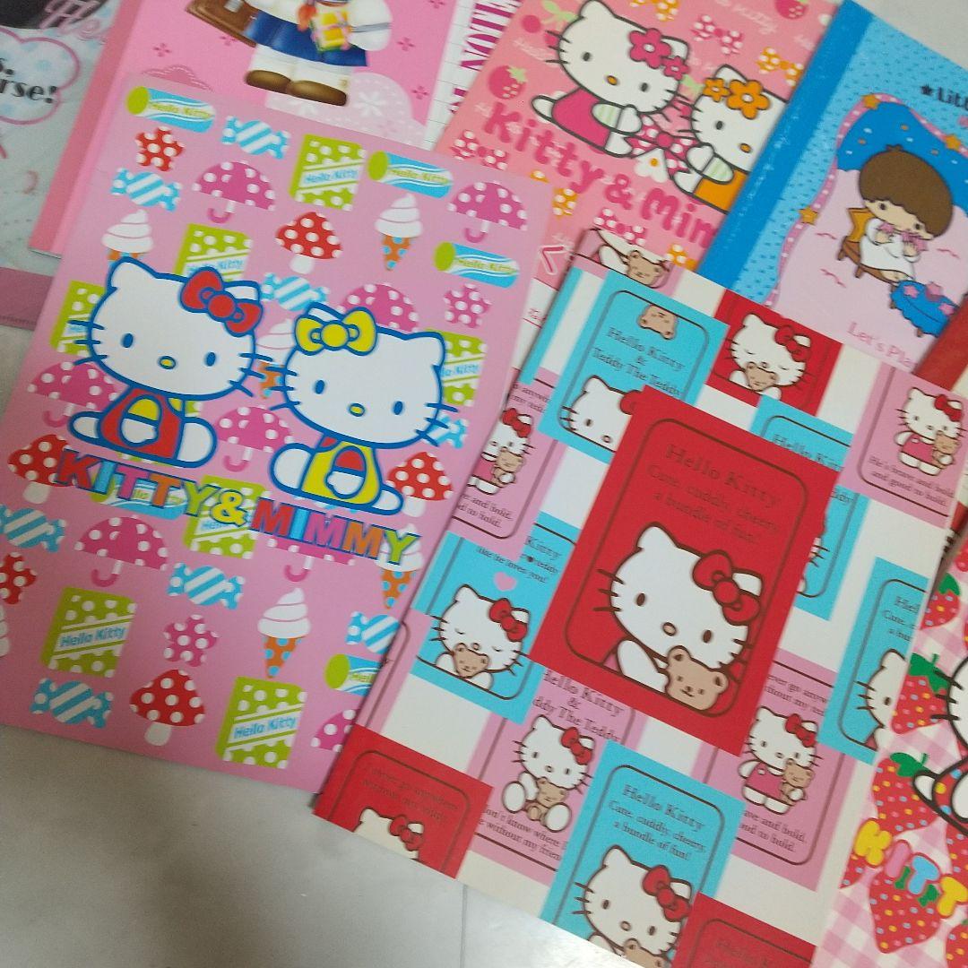 新品 ハローキティ 下敷き ノート セット ハローキティ クリアファイル