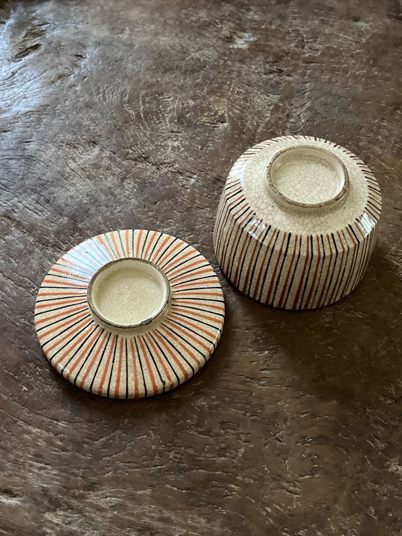 麦藁手　古瀬戸　幕末　蓋付き向付