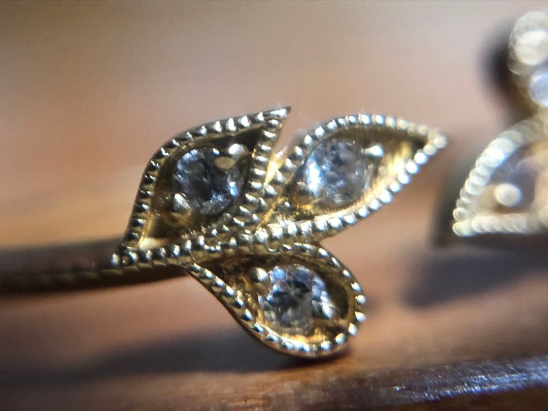 mederujewelryリーフモチーフ リング K18