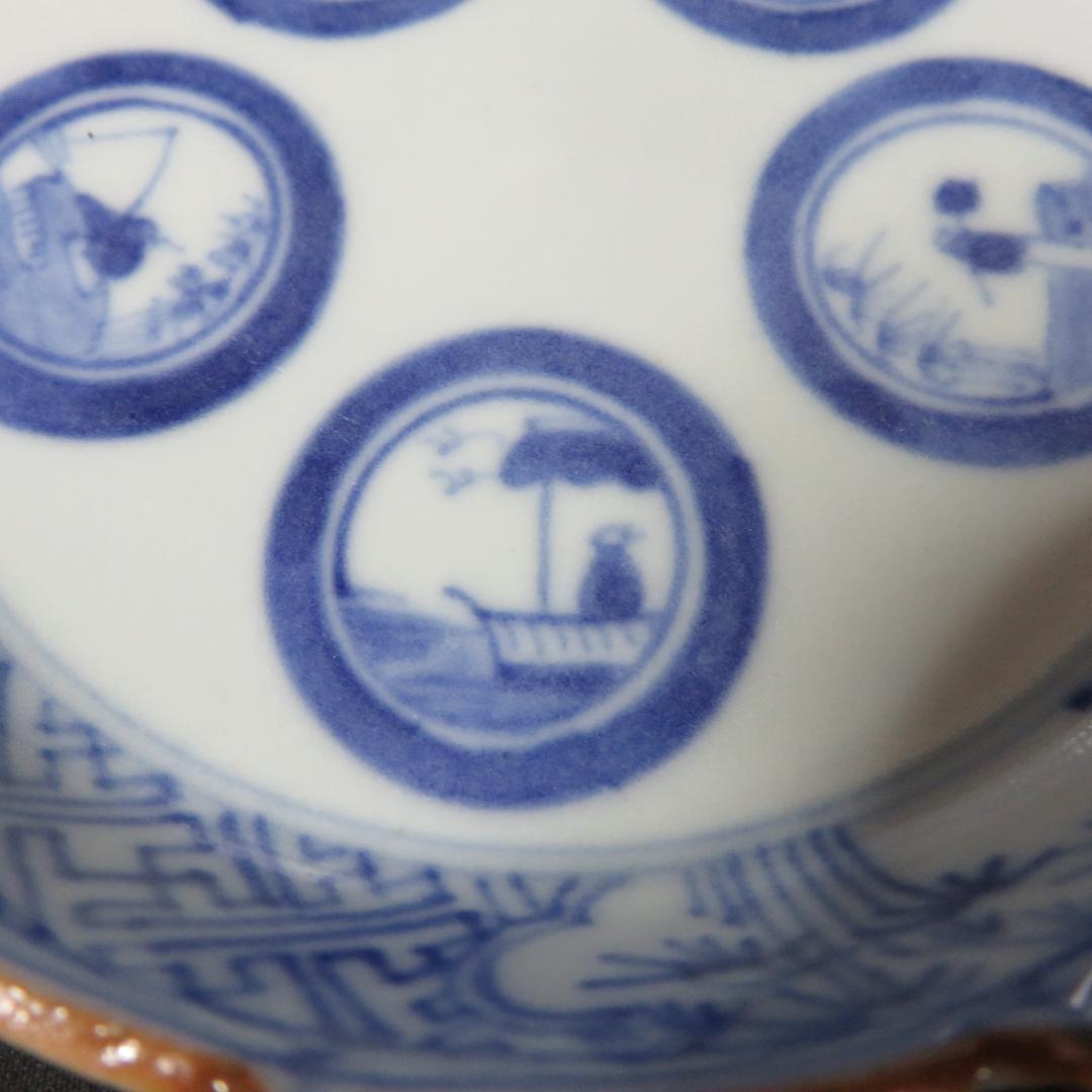 小皿 手塩皿 豆皿 染付 古伊万里 人物風景図 5枚 明治 大正 - メルカリ
