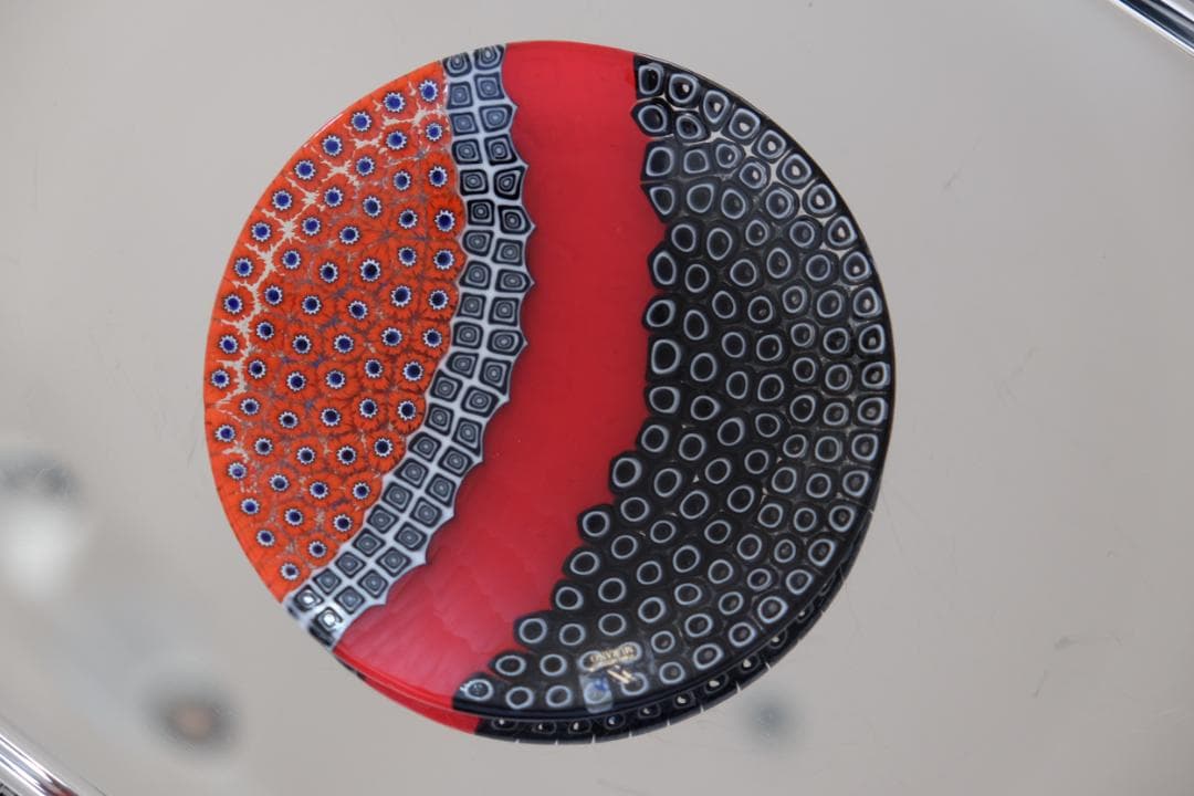 ベネチアンガラス ミルフィオリ プレート 検/モレッティ 皿 チェア