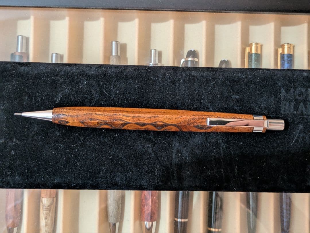 新品未使用　漆塗り　木軸シャープペン　0.5mm 野原工芸好きな方に