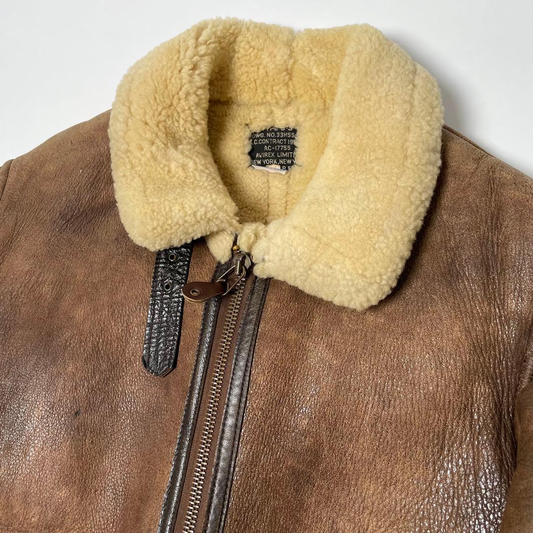 Avirex アヴィレックス ボア ムートンジャケット 38 AVIREX TYPE B-3