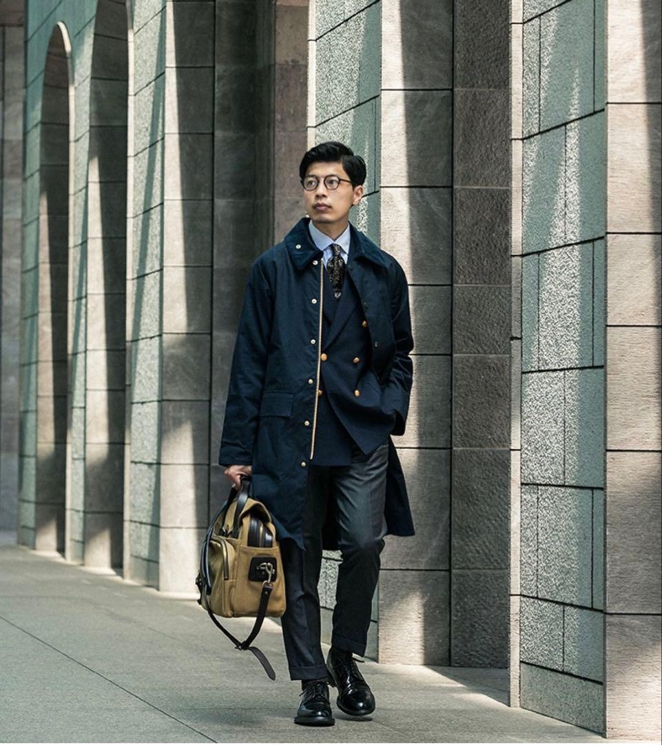 【希少】FSC別注 Barbour NEW BURGHLEY 40 ネイビー