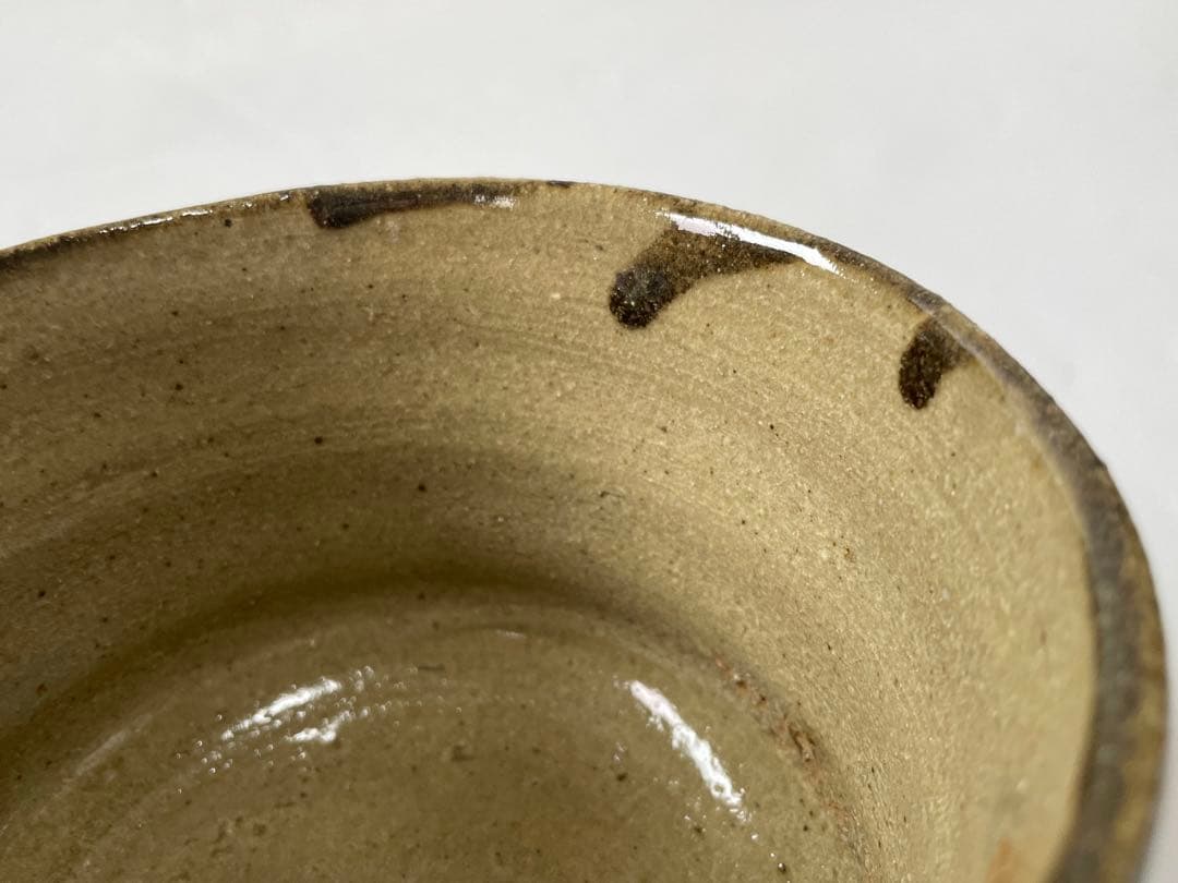 陶芸家 人間国宝 濱田庄司 浜田庄司 ？ 茶碗 鉄絵 稲妻