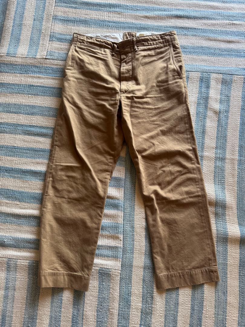 名作】RRL ダブルアールエル オフィサーズ チノ ベージュ 32/30 - メルカリ