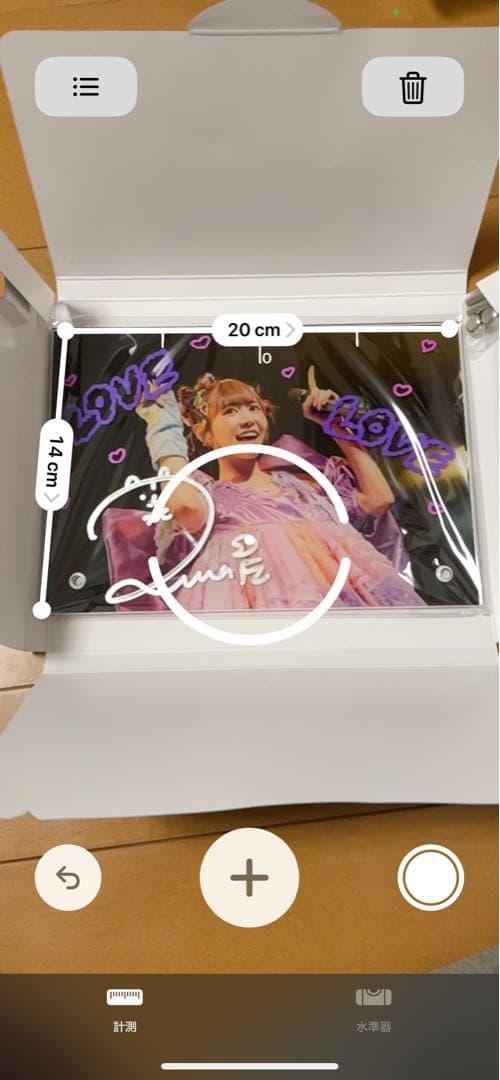 【希少】FRUITS ZIPPER 仲川瑠夏　直筆サイン入りアクリルパネル