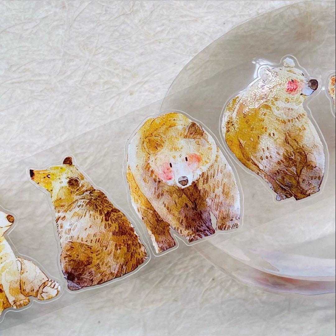 PET 熊大 ダイカット加工 4.5cm×5m 海外マスキングテープ クマ - メルカリ