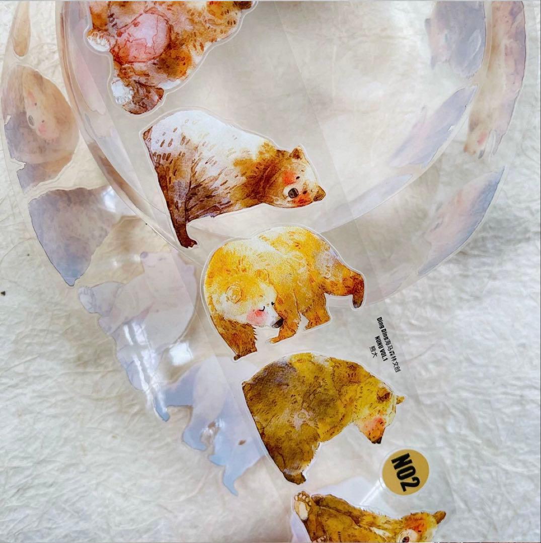 PET 熊大 ダイカット加工 4.5cm×5m 海外マスキングテープ クマ - メルカリ