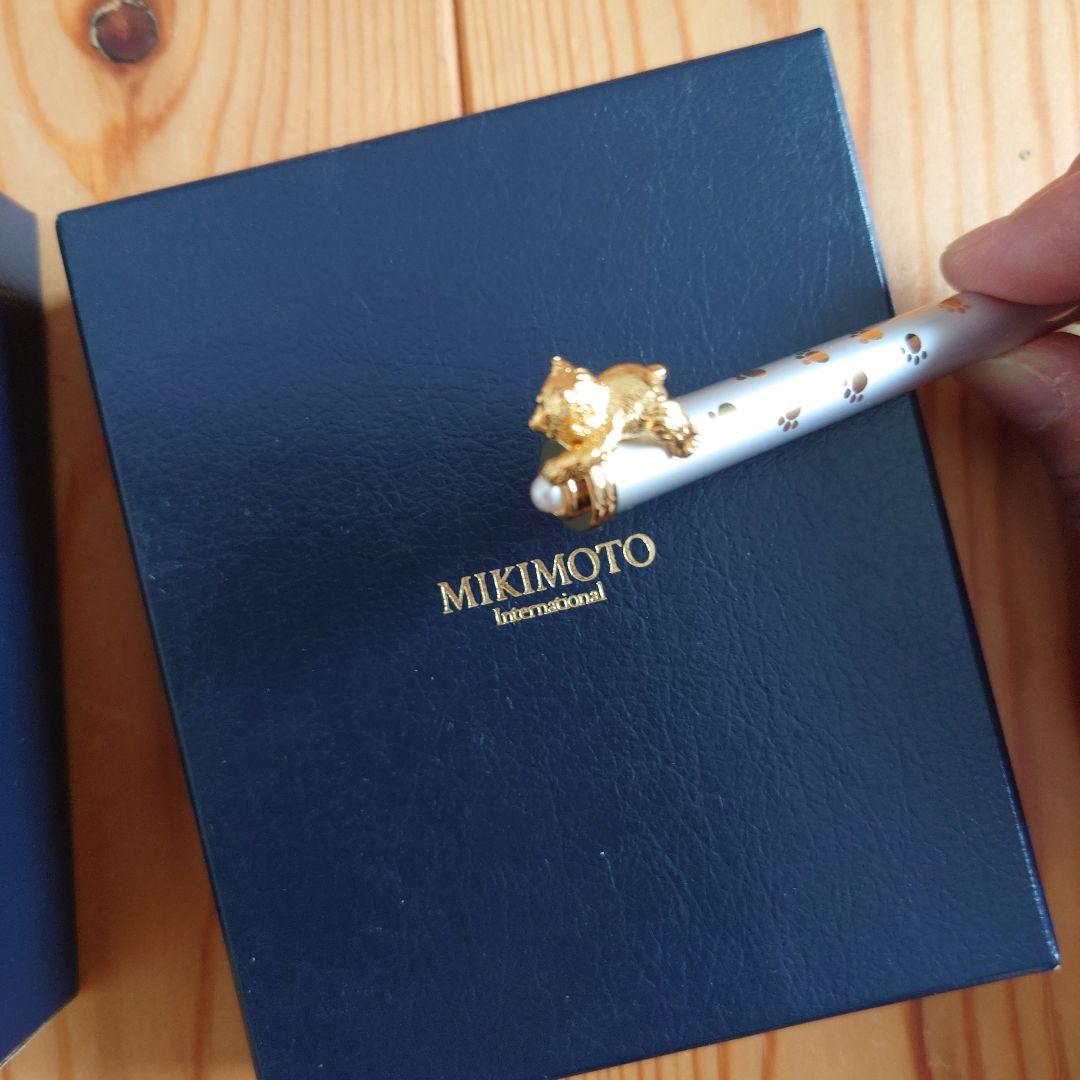 MIKIMOTO ミキモト クマボールペン＆しおり ベビーパール付き 未使用品