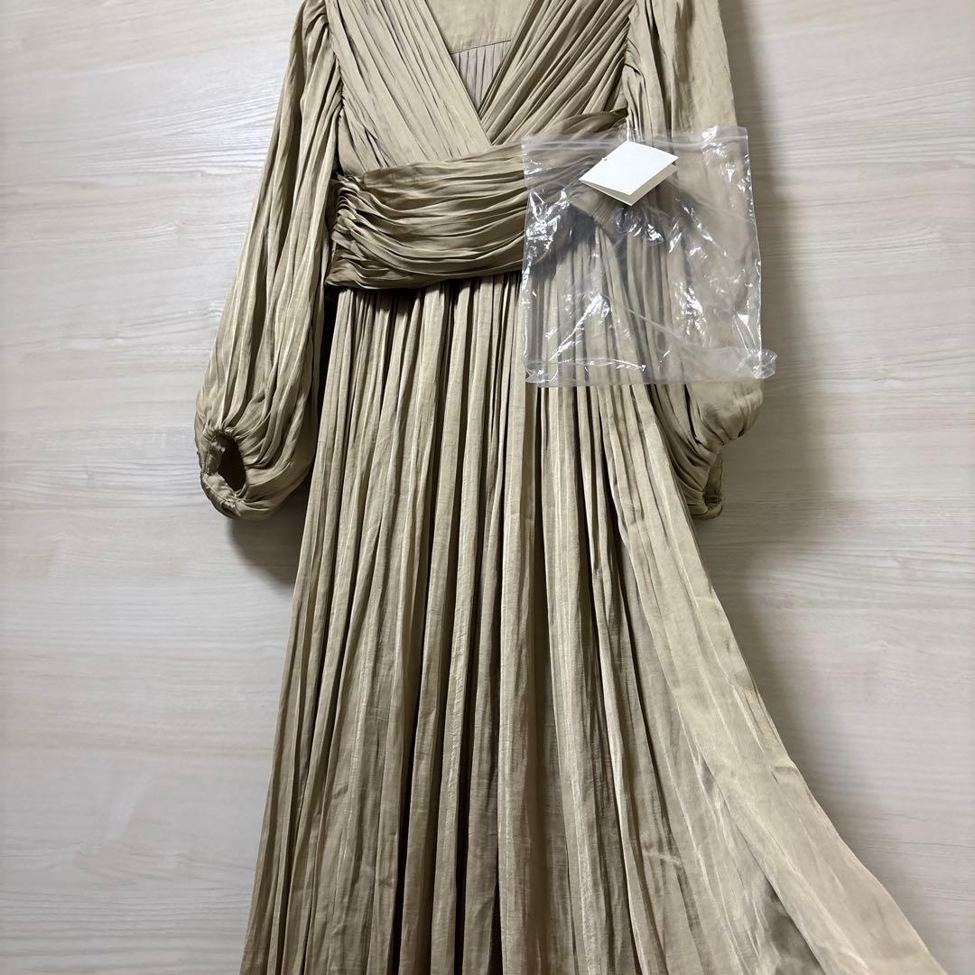 L'AUBE BLANC★新品 タグ付き Flare Pleats Dress