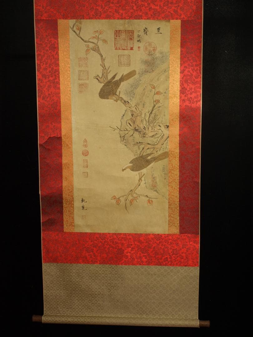 中国北宋時代の人物図肉筆絵激安骨董品 BD272A13-2