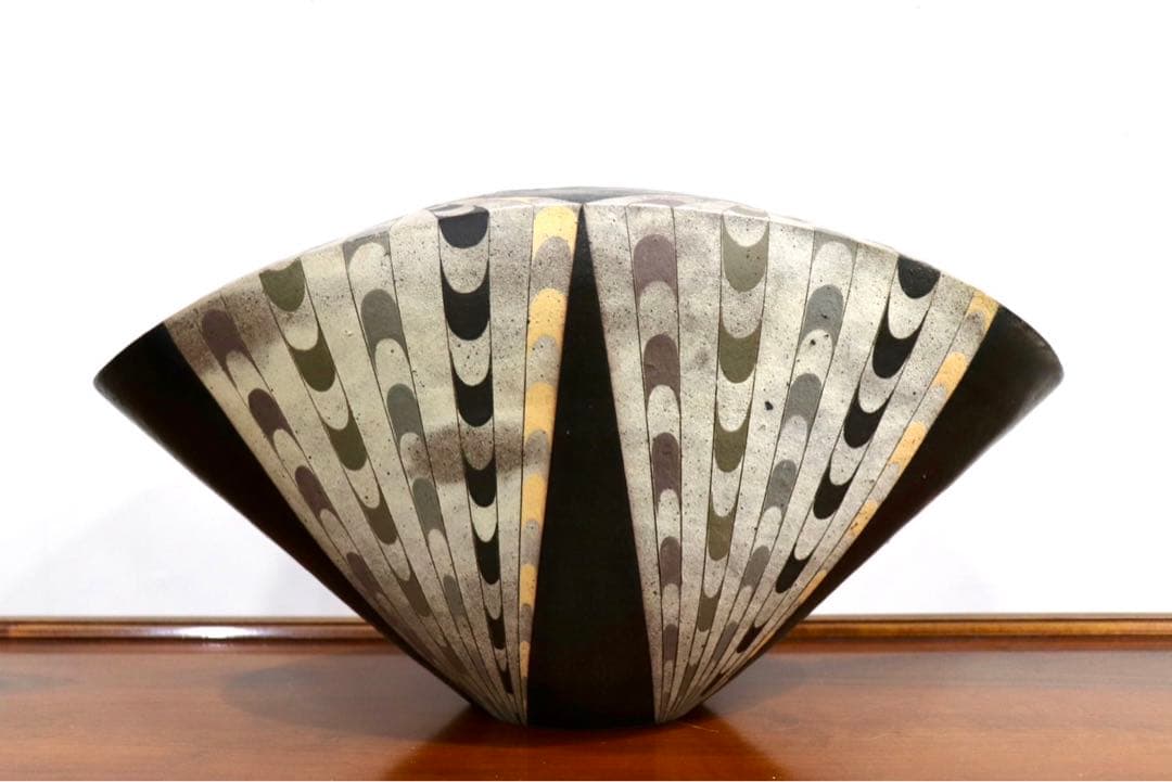 GMHO147A○市野哲次 作家物 花瓶 花器 花入 フラワーベース 壺 陶