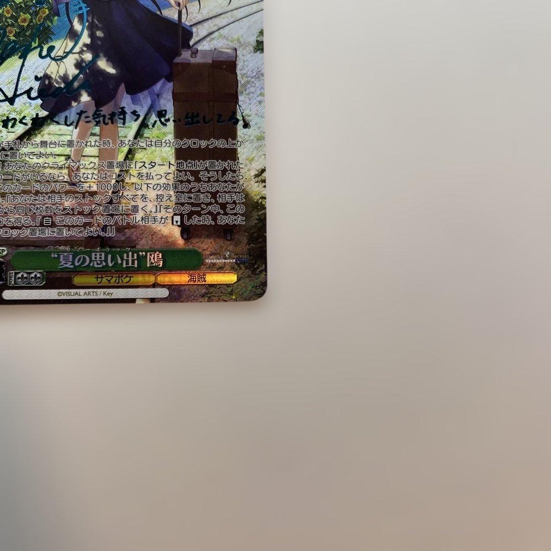 【極美品】 夏の思い出 鴎 SP 新サイン 青