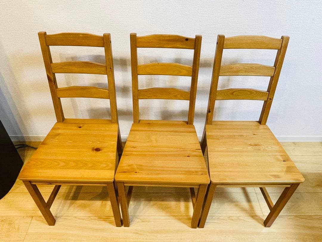 【千葉県流山市引取限定】IKEA ヨックモック　テーブル&チェア4脚セット