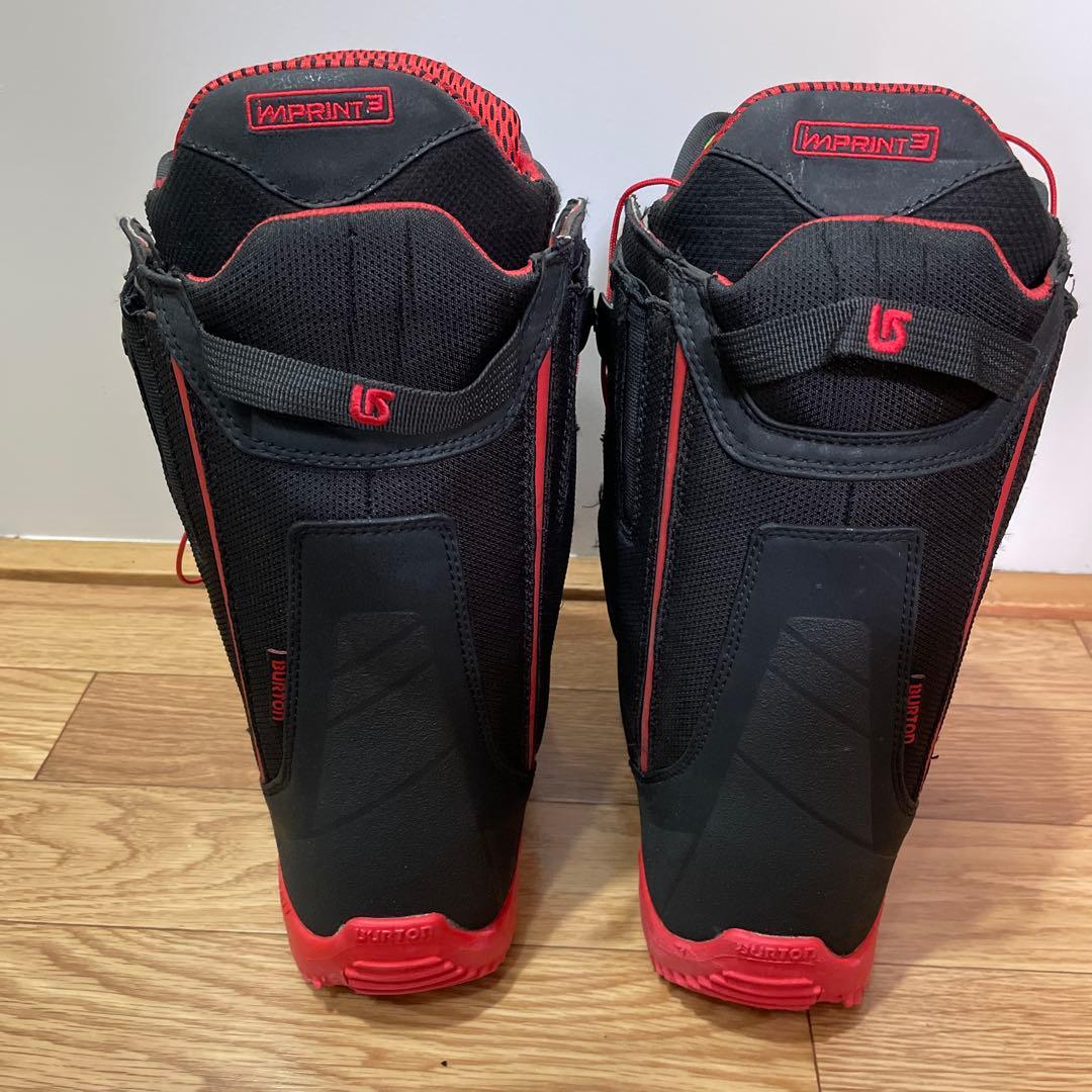 BURTONスノーボードブーツ imPRINT3. ブラック/レッド