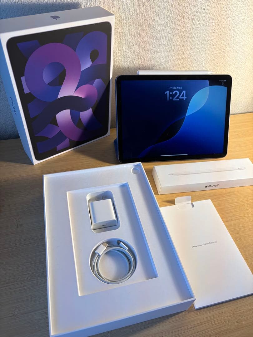 iPad Air5 wifi 256GB purple+Pencil 2 おまけ