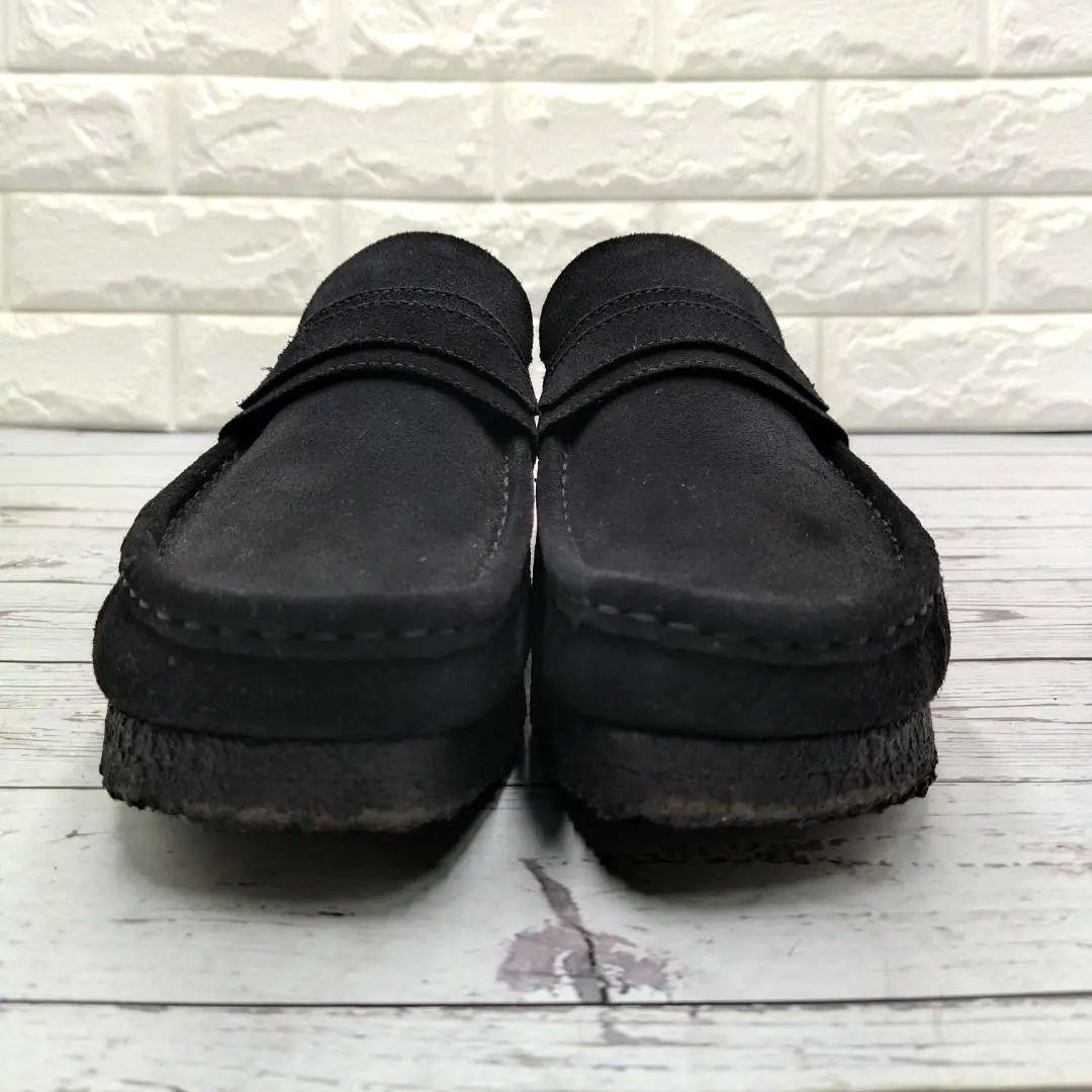 未使用級　Clarks　クラークス　27.5　ワラビー ローファー　黒