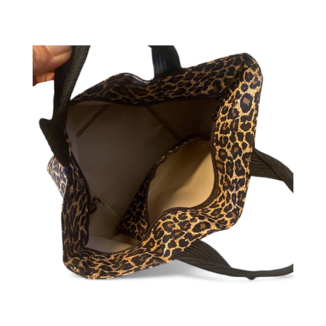 Hervé Chapelier ヒョウ柄 舟型♡ハンドバッグ