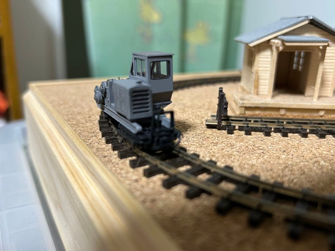 テスト出品④モデルワーゲン 森藤式大型集材機 輸送風景セット 岩崎製後期型台車付