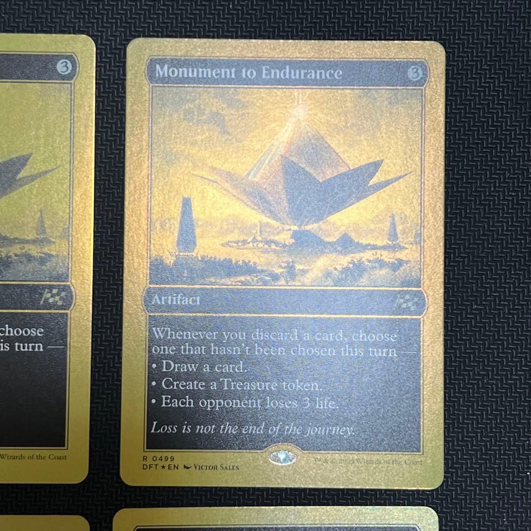 MTG DFT 《忍耐の記念碑》英語版 ファーストプレイスfoil4枚セット