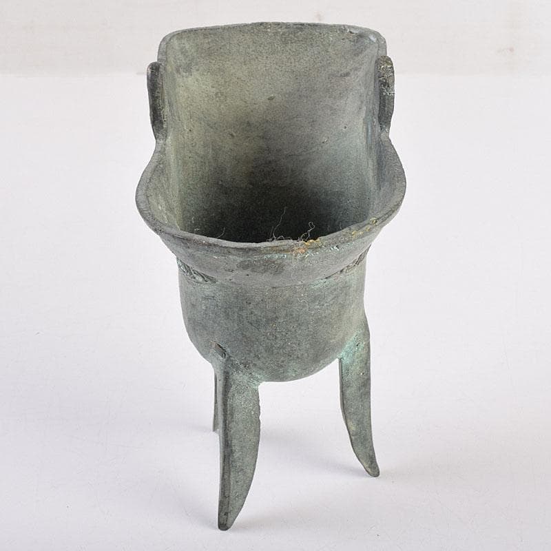 中国 古銅青銅 饕餮文爵 V R8942 - メルカリ