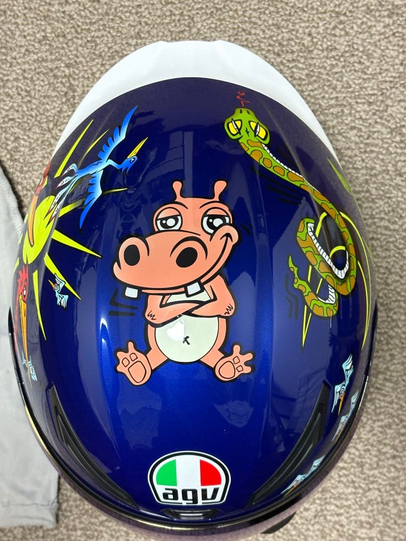 ヘルメット K1 WHITE ZOO CYAN (ホワイト ズー シアン) M