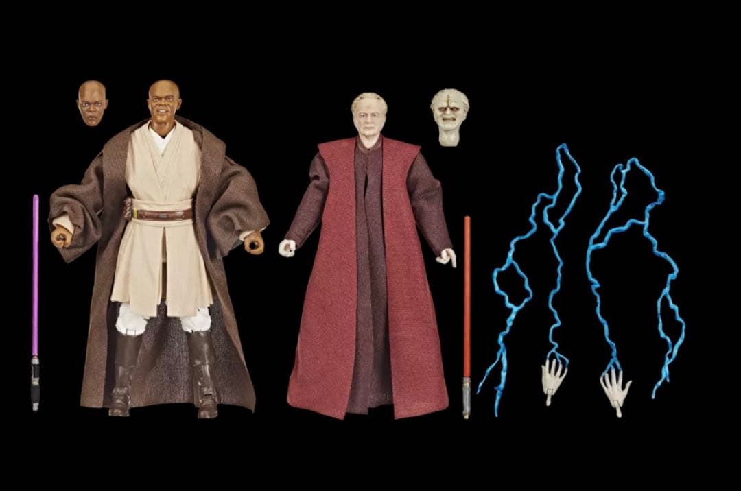 未開封　スターウォーズ　ブラックシリーズ　メイスウィンドゥ　vs パルパティーン