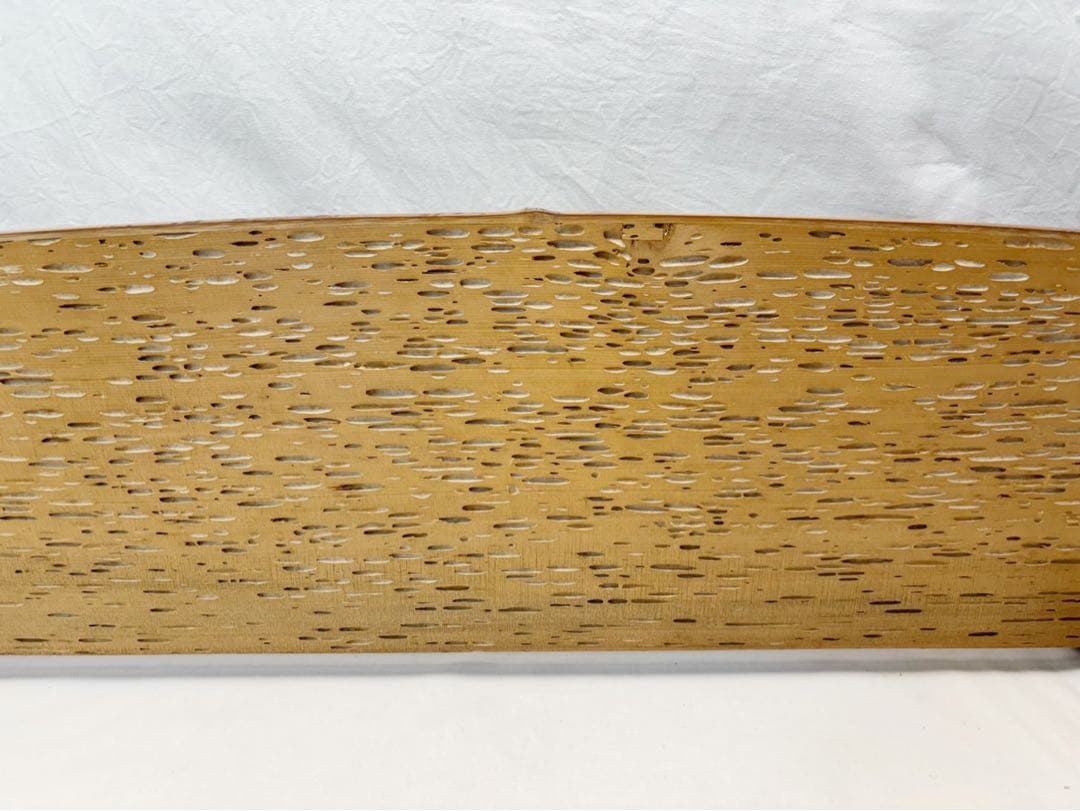 ほぼ未使用 茶道具 指物師 小林一斉作 虫喰 皆界 刻印 茶室道具 間