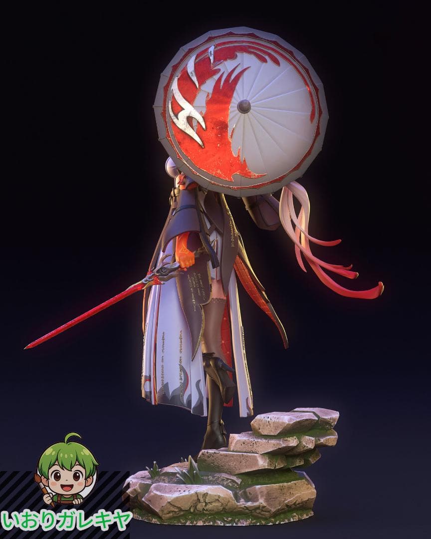 1/8　未塗装 未組立　フィギュア　ガレージキット　【 長離 チョウリ 鳴潮 】