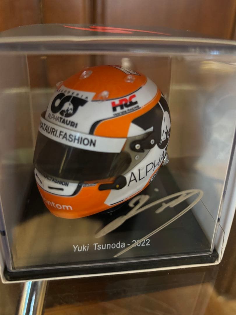 【激レア！】角田裕毅 直筆サイン入り2022年 ヘルメット Spark 激レア！】角田裕毅 直筆サイン入り2022年ミニヘルメット Spark 角田裕