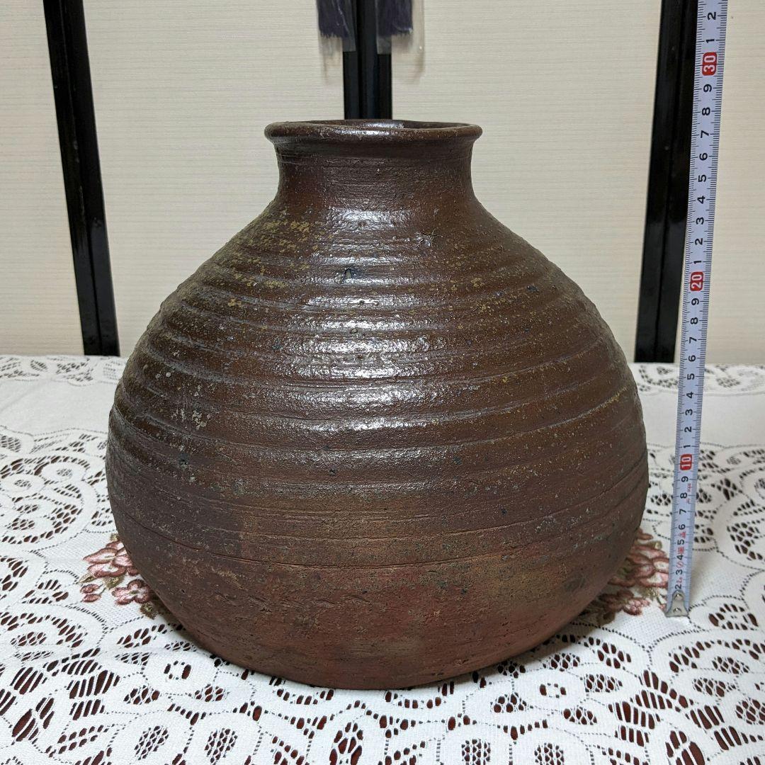 【本物保証】桃山時代 古備前 壷 陶友会鑑定書付き 箱 壺 花器 備前焼 置物