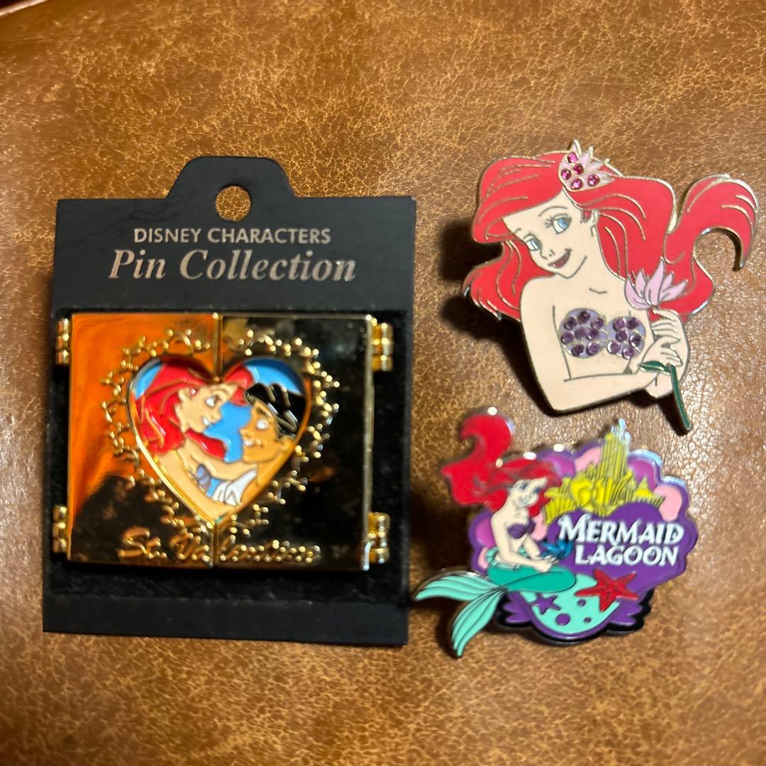 ディズニー ピンバッジ セット ③ アリエル 上海ディズニー LE500