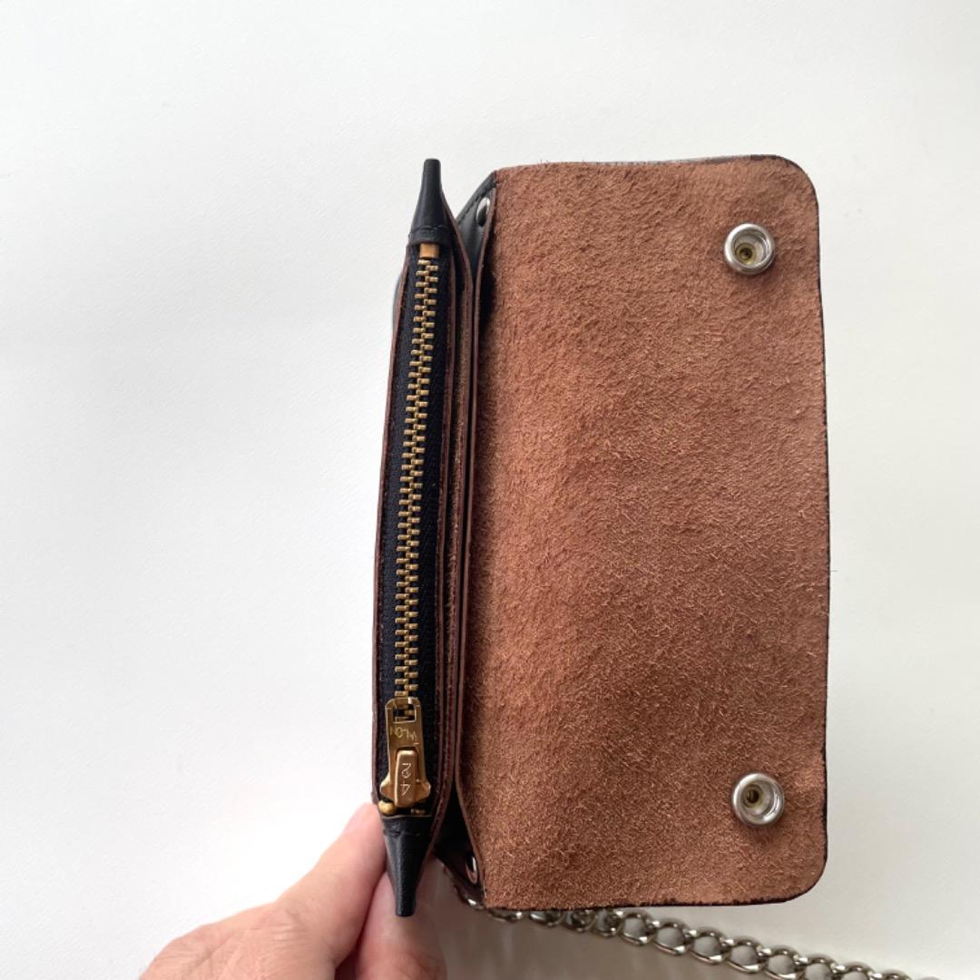 ご注文品　ミドルトラッカーウォレット　ロウ付けチェーン　ヴィンテージタロン