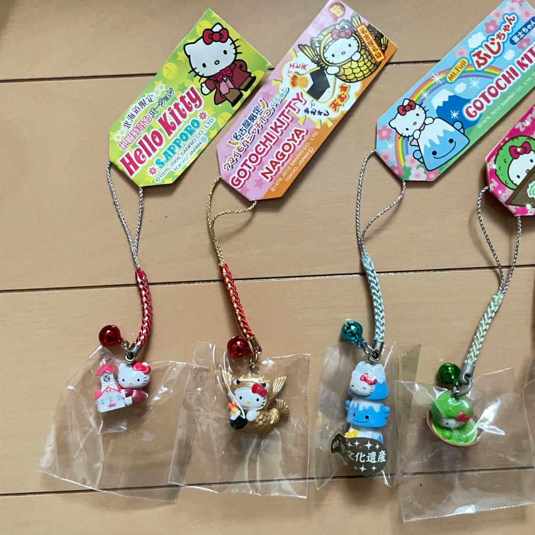 【ご当地キティ】 終売品 レア ストラップ 7つ 年代物