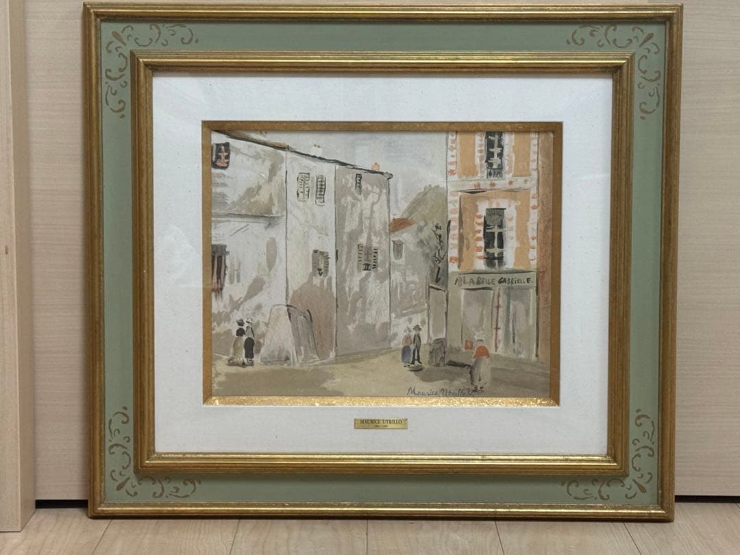箱付きMaurice Utrillo モーリスユトリロ　ガブリエルの店