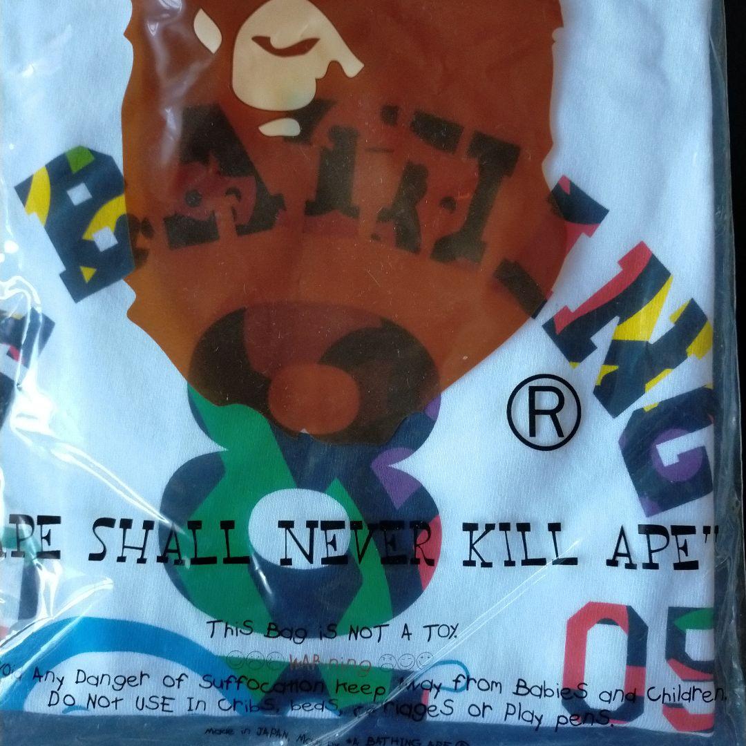 A BATHING APE 2005年8月カレンダー Tシャツ 未使用 エイプ