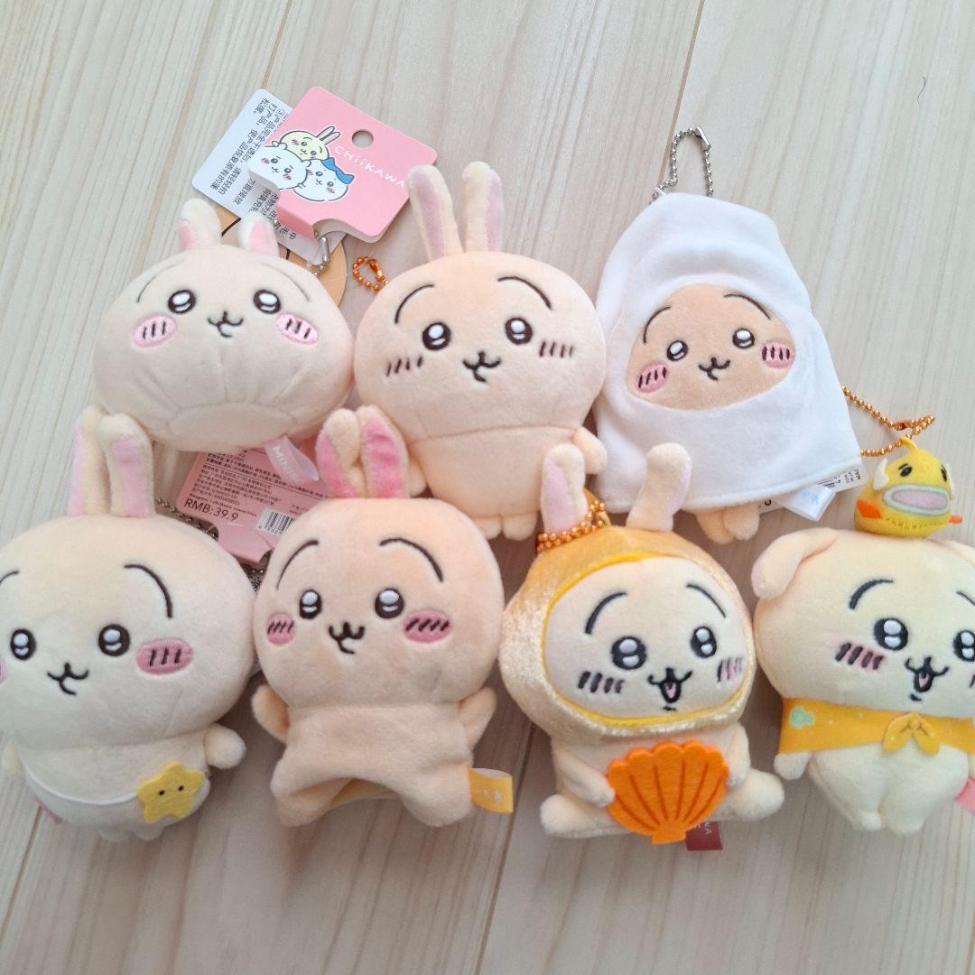 ちいかわうさぎマスコットキーホルダーぬいぐるみセット