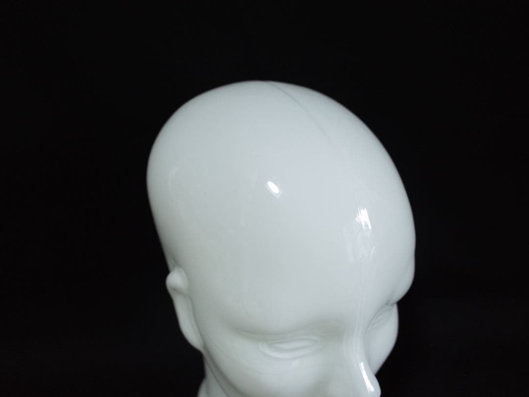 ビンテージ ヘッド マネキン トルソー 白 ガラス製 オブジェ ディスプレイ