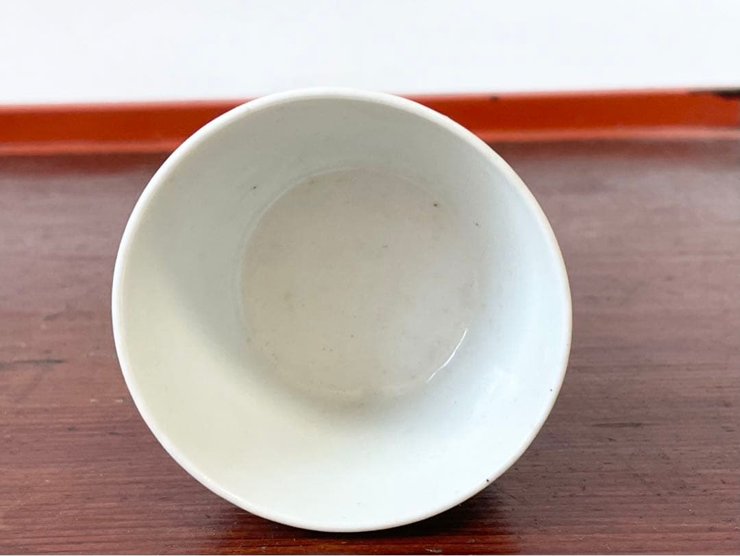 骨董 アンティーク 白磁 蕎麦猪口 小ぶり 古伊万里 カップ 酒器 直し