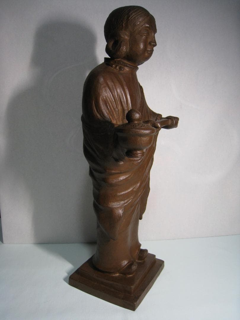 古銅 聖徳太子像十六歳孝養像 古い作品のブロンズ像