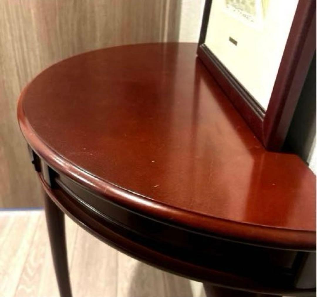 限定価格☆高級家具☆木製ダークブラウン コンソールテーブル引き出し付