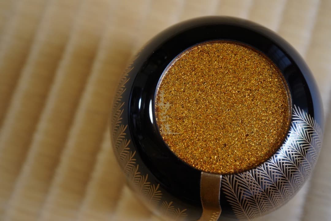 吉田 華正 柳蒔絵 大棗 而妙斎 ／梨子地 茶道具 即中斎 惺