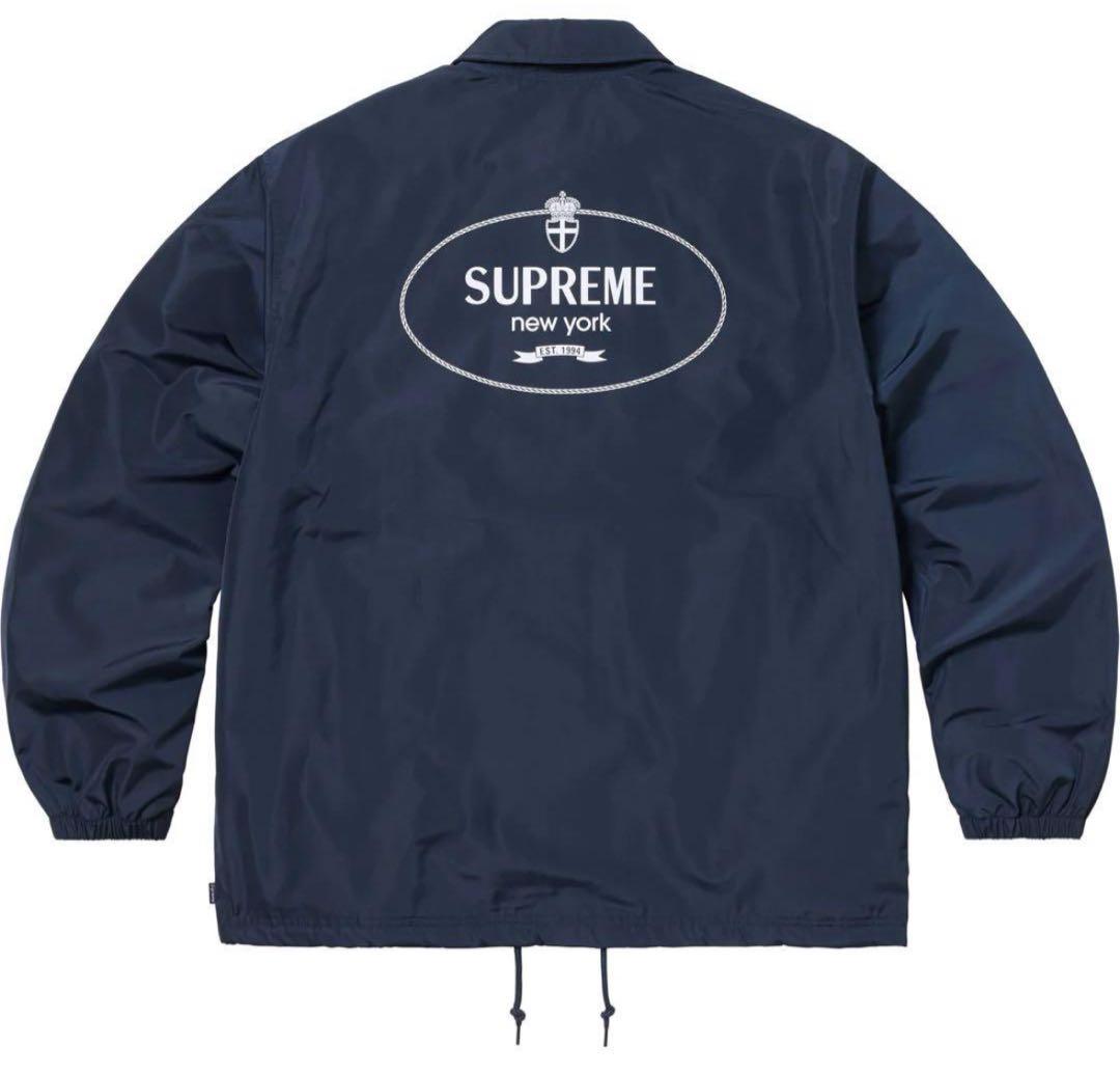 スケートボード Supreme Crest Coaches Jacket \"NAVY\"