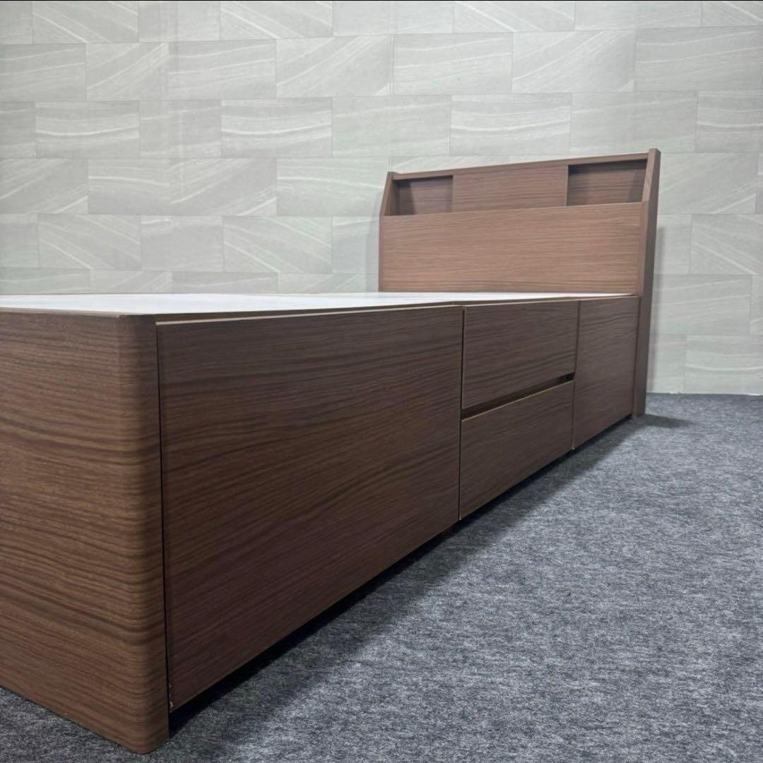 ニトリ ベッドフレーム アザン 収納 チェスト コンセント シングル d4707