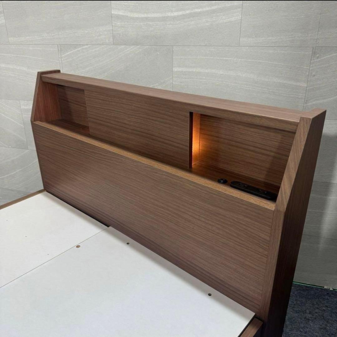 ニトリ ベッドフレーム アザン 収納 チェスト コンセント シングル d4707