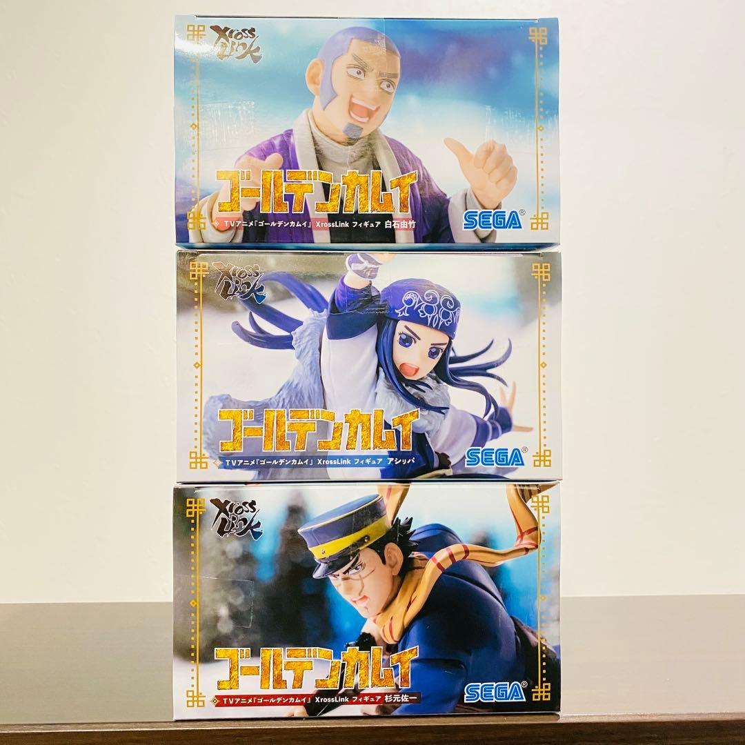 Xrosslink ゴールデンカムイフィギュア（杉本佐一・アシリパ・白石由竹