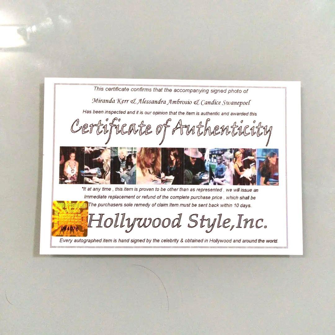 ミランダカー、アレッサンドラアンブロジオ、キャンディススワンポール直筆サイン写真