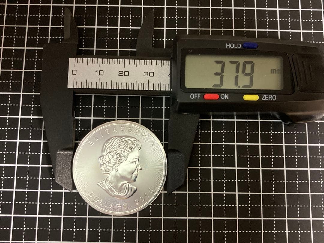 《カナダ》エリザベス 5ドル銀貨(2014年) ＊ケース付＊